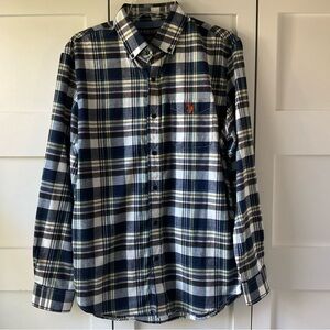 Polo Assn. Plaid Stretch Flannel Button Up Shirt